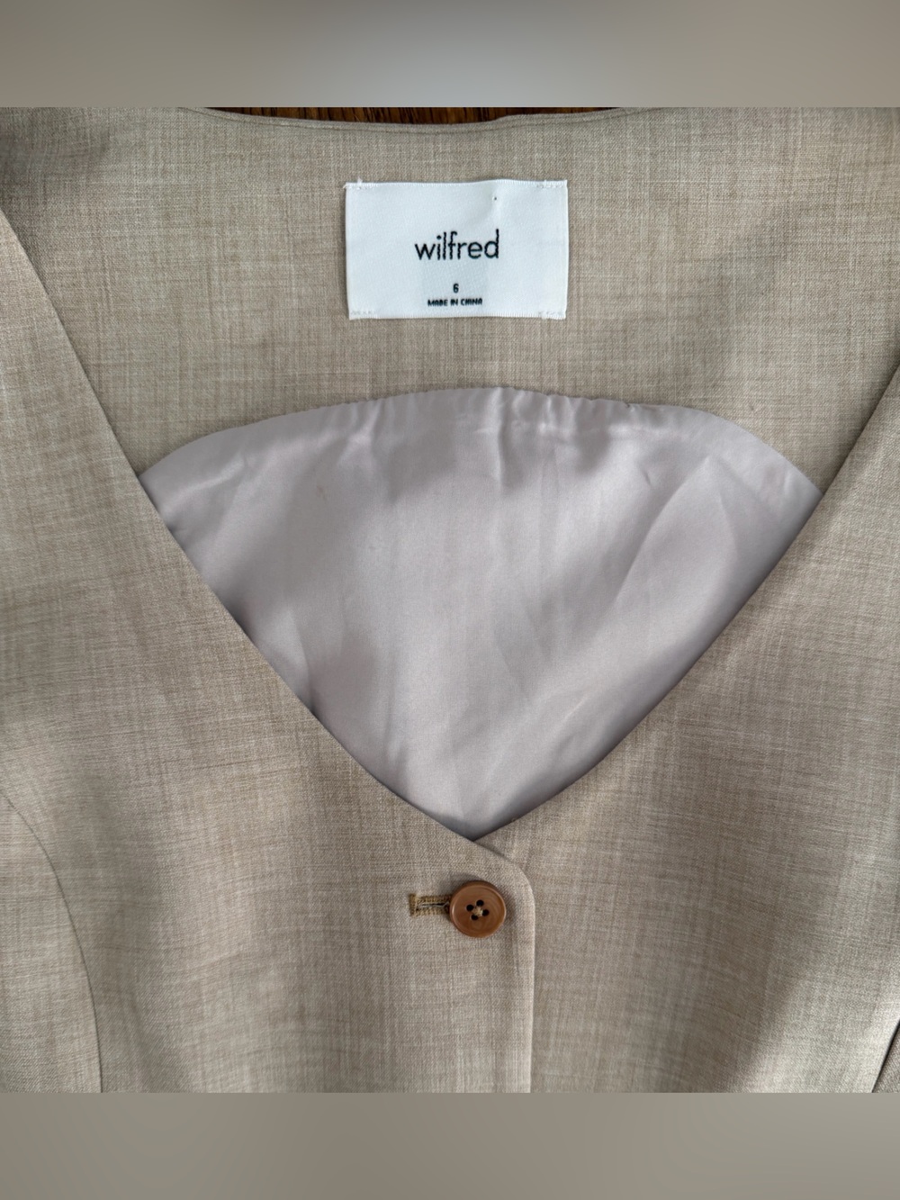 Artizia Effortless Wilfred Matching Vest/Trousers in Heather Oat Size 6 - Picture 10 of 13
